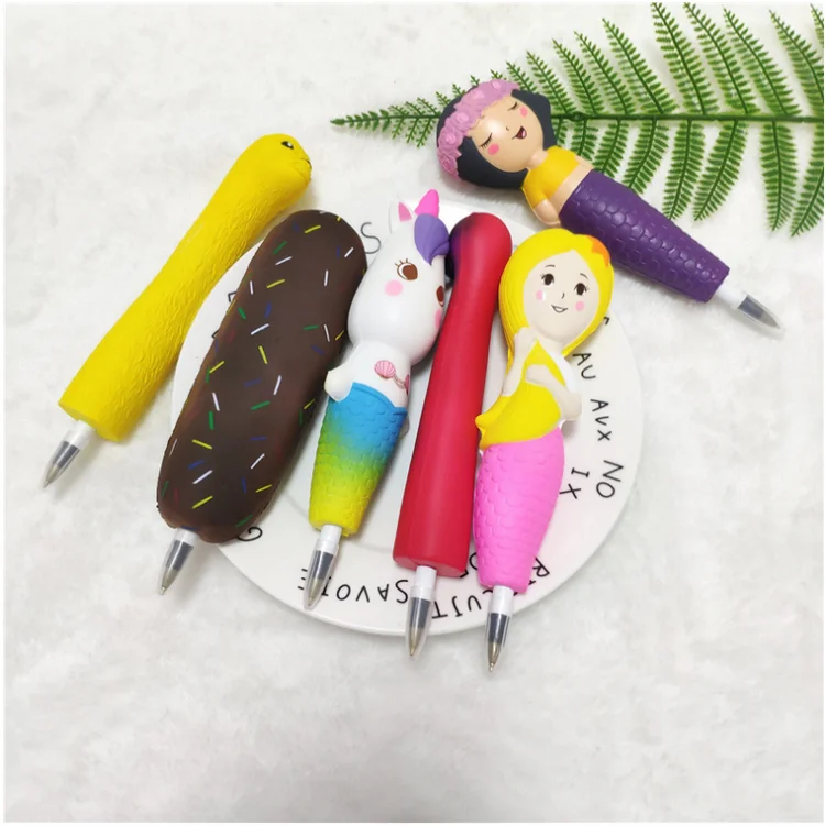 Hot kawali christmas ice cream unicorn panada hamburger squishy pen