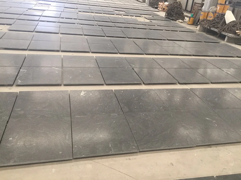 Luxury Black Granite Flooring Pavers Virginia Mist Granite Tiles