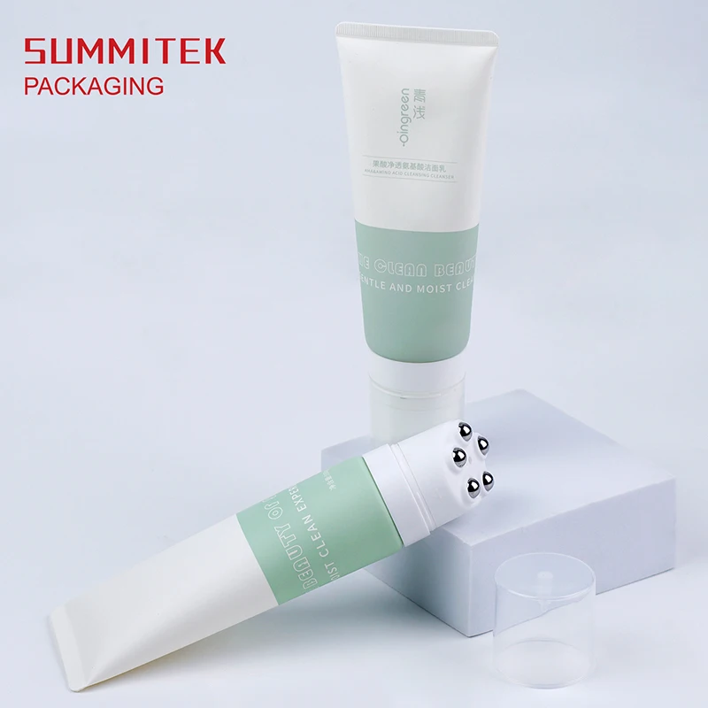 With 5 Roller Ball ApplicatorMassage Tube Packaging cosmetics tube containers and packaging plastic tube