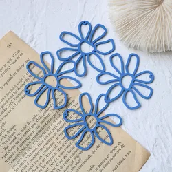 Оптовая продажа, большой цветок маргаритки, спрей-краска из сплава, аксессуары «сделай сам», красочный гипербол, полый цветок, подвески из сплава