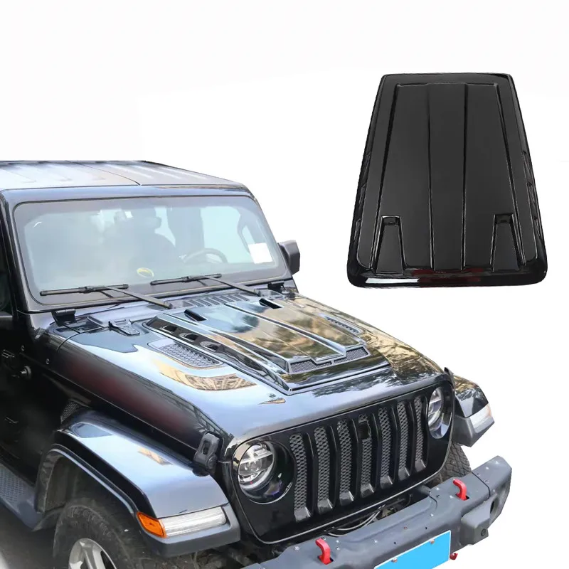 maiker auto body systems automotive parts & accessories for jeep wrangler JL Decoration board Car bonnet Hood Scoop engine Cover