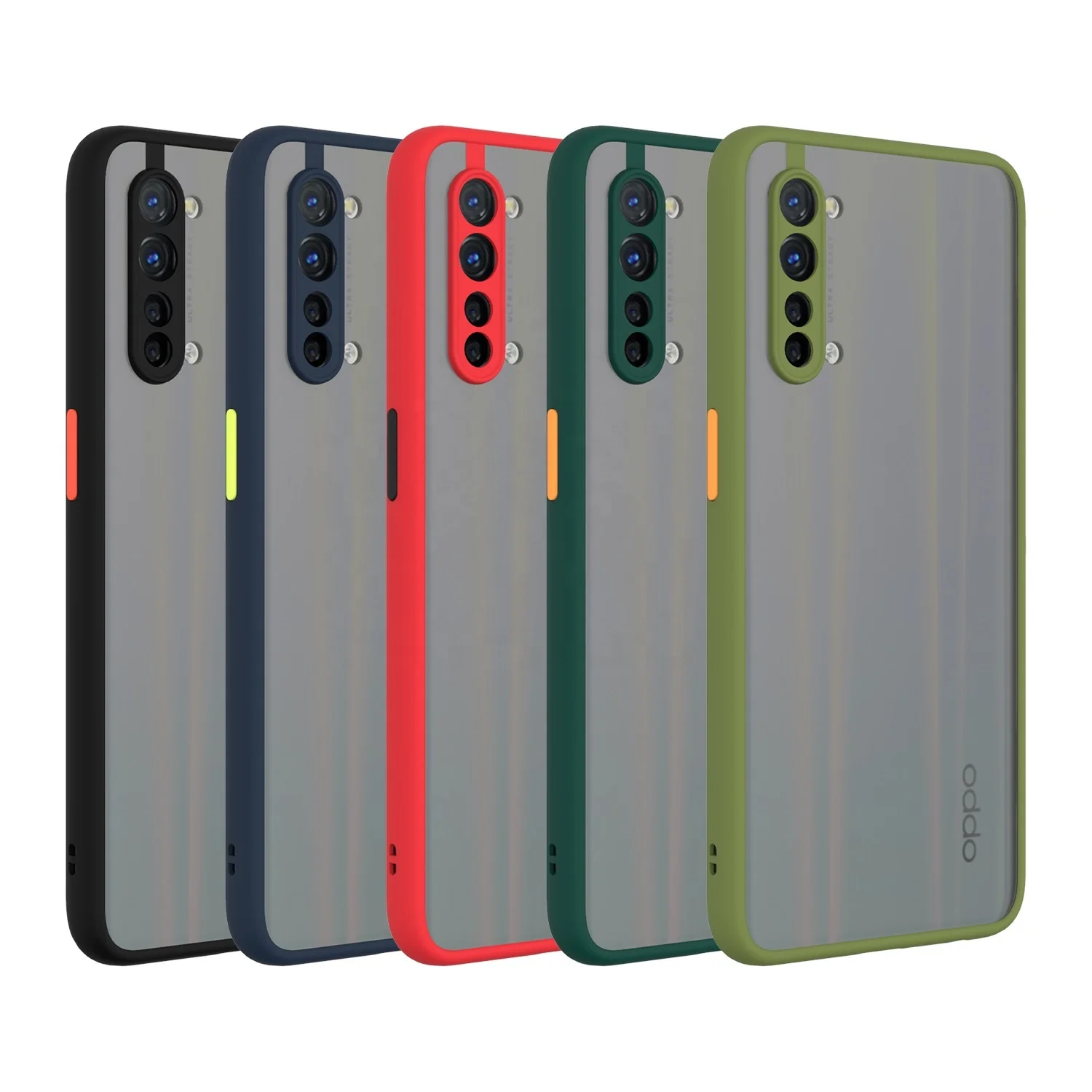 2020 Fancy Sensation Matte Mobail Cover Flexible TPU PC Mobilephone Phone Case for Oppo Reno3 5G Reno 3 Youth 4 Pro Ace 2 A8 A1k