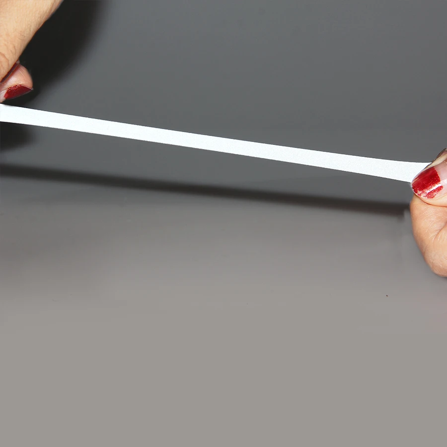 Bright Elastic Reflective Heat Transfer Vinyl Stretchable Reflective Tape Film fabric for ironing on ribbons or webbings