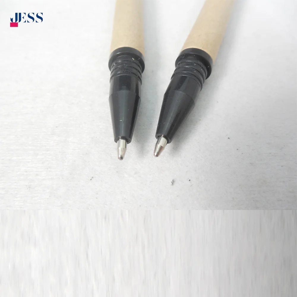 Low Price Eco-Friendly Kraft Paper Roller Pen in Natural Color for Simple Pen Promotion 0.5mm Gel Ink