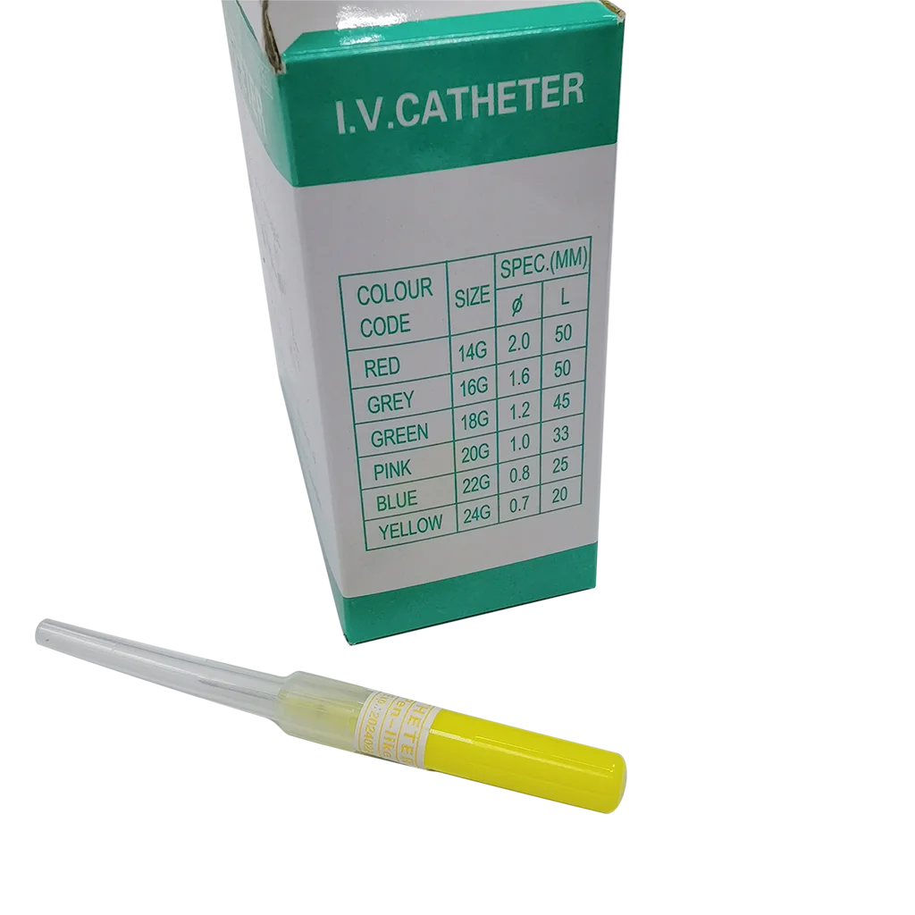 Disposable Needles 14G-26G Cannula Butterfly Type Parts Of Iv Catheter 26G With Small Wings