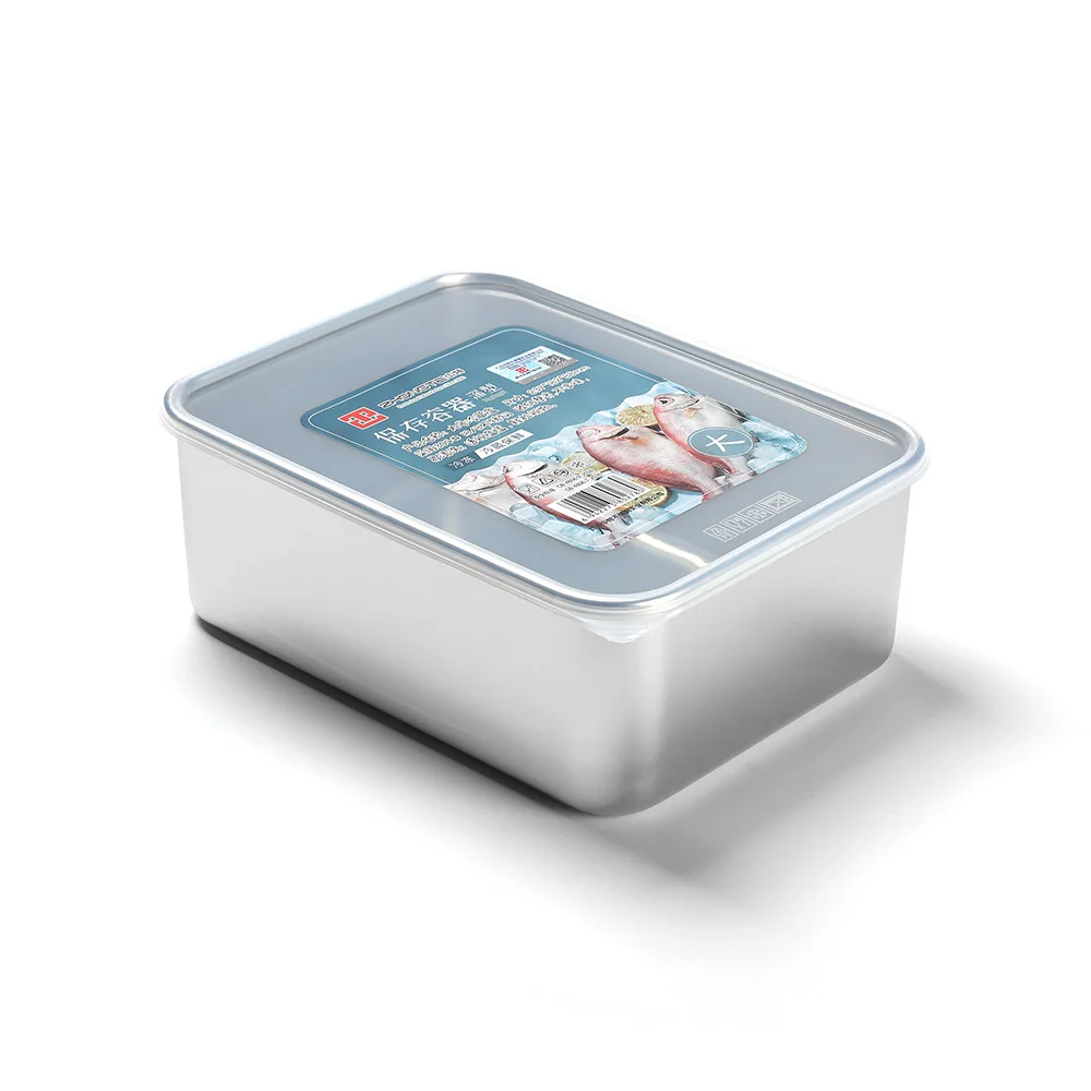 304 Stainless Steel Sealed Portable Lunch Box Camping Picnic Stainless Steel Crisper