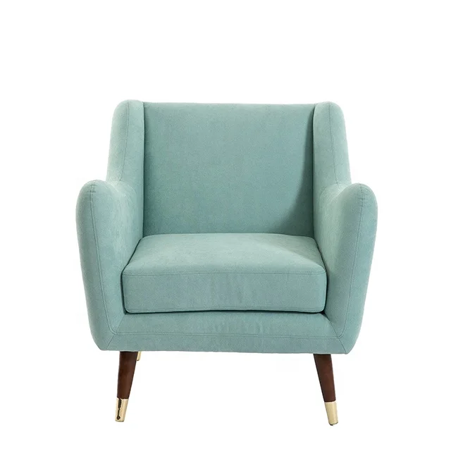 Living Room Furniture Upholstered Sofa Chair Accent Armchair Linen Leisure Single Chairs
