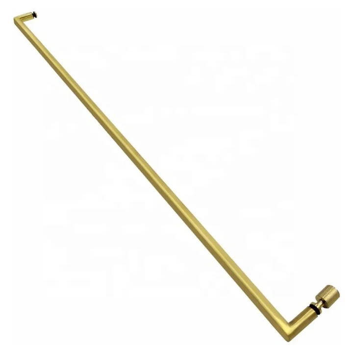 Deluxe gold slim aluminum frame glass swing door sliding door frameless glass bathroom shower enclosure door handle