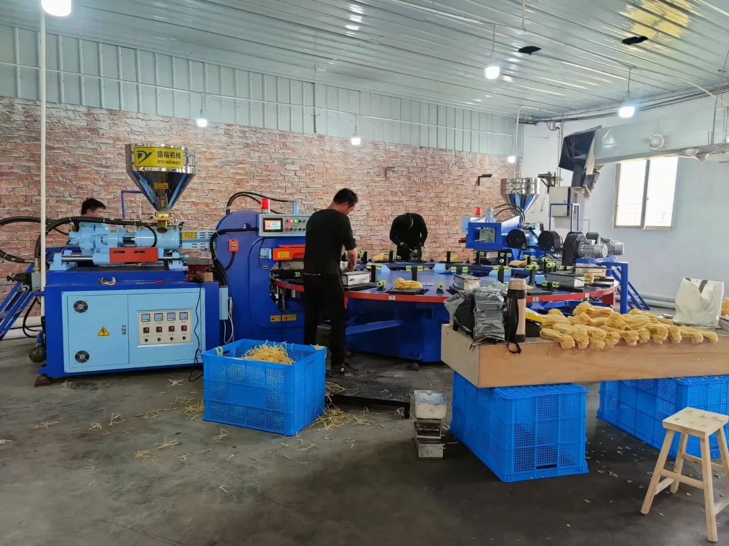 Rotary Type double color Plastic-Rubber Sole Injection Moulding Machine