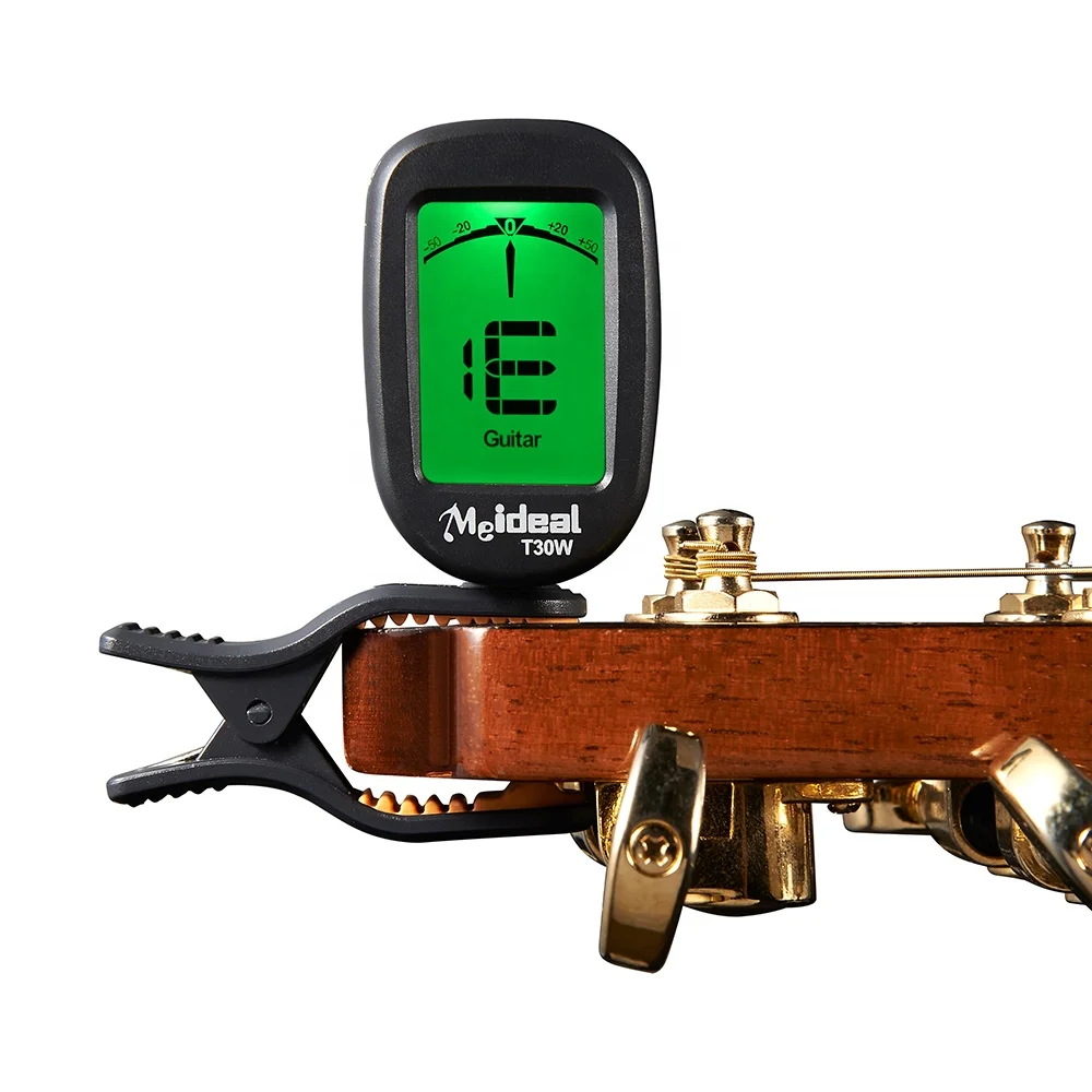 High Quality Clip on Tuner for Guitar Bass Ukulele Violin Banjo Mandolin OEM Custom Meideal T30W