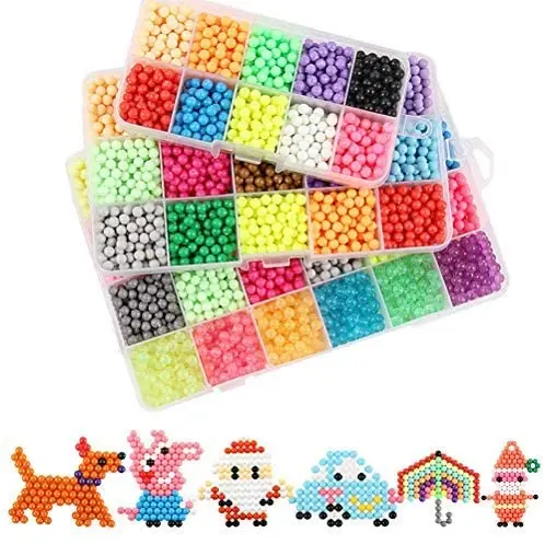 Water Sticky Beads 21 Colors 4200 Beads Magic Water Spray Fuse Beads With Whole Set Accessories Art Crafts Toy For Kids
