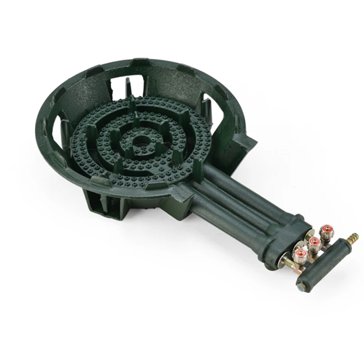 Outdoor picnic fire black painted cast iron burner C40
