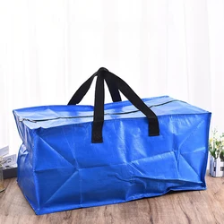 Laminated woven storage bag pp color printing moving bag packaging storage waterproof portable moving bag