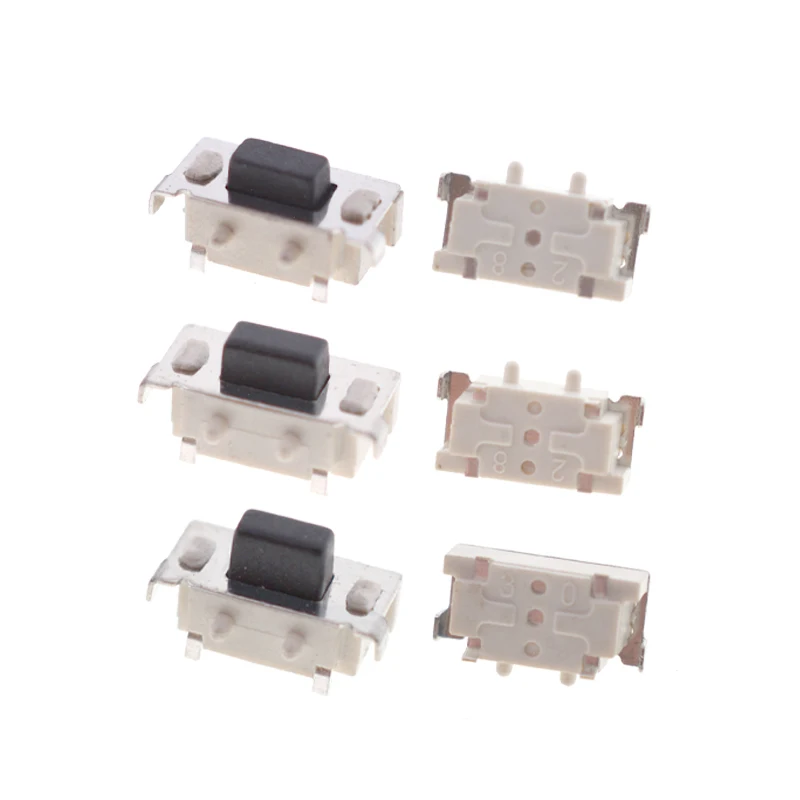 YZA-026 3*6*3.3/3.5/3.8/4.3/5MM side light push button with pillars SMD key switches