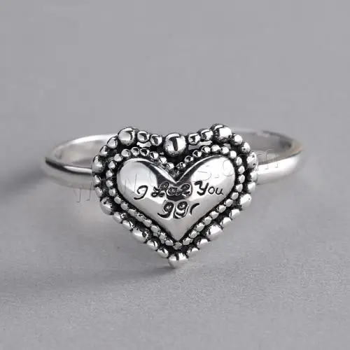 Adjustable 925 Sterling Silver jewelry Finger Ring plated & imitation Thailand Silver & silver color 1650742