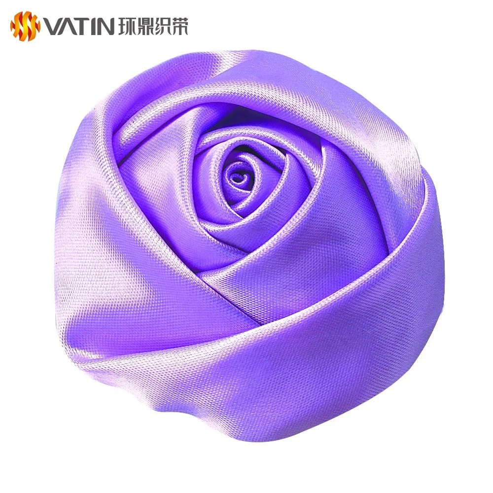 
Wholesale Custom Popular Beautiful Ribbon Handmade Diy Flower Rose Satin Ribbon 