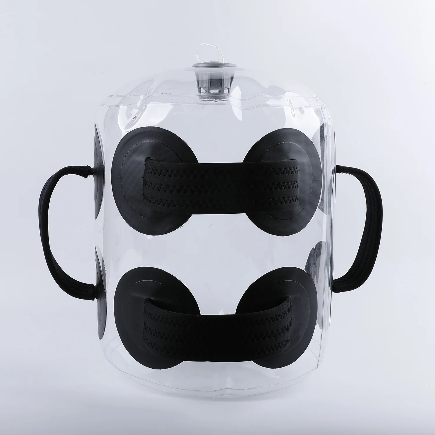 New design transparent spherical thick PVC water filled round dumbbell fitness training weighted water bag