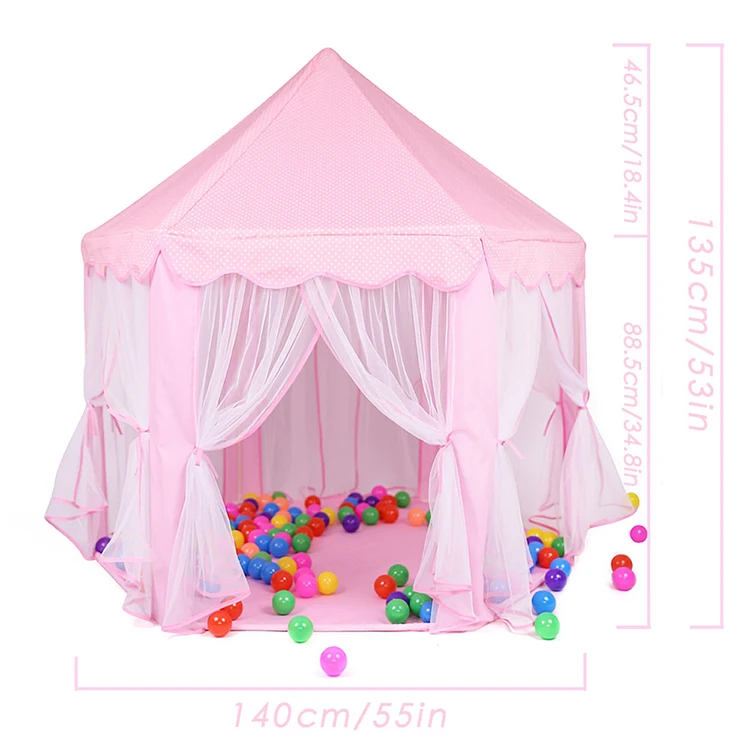 Indoor Outdoor Castle Princess Tent Kids Bedroom Indoor Play House Toy Tent For Children Pop Up Portable