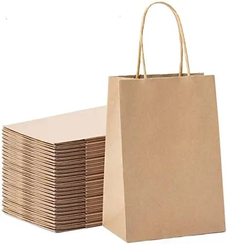 OEM Factory Wholesale Cheap Luxury Gift Shopping Kraft Paper Bag with Custom Logo