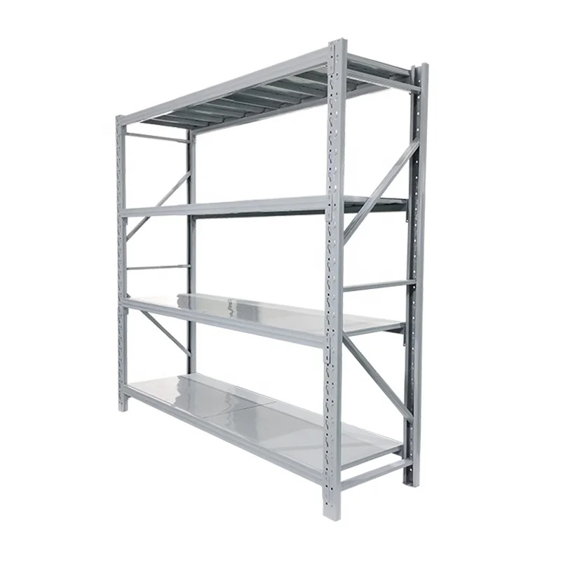 4 Tiers Metal Warehouse Racks storage shelves rack system for low ceiling warehouse