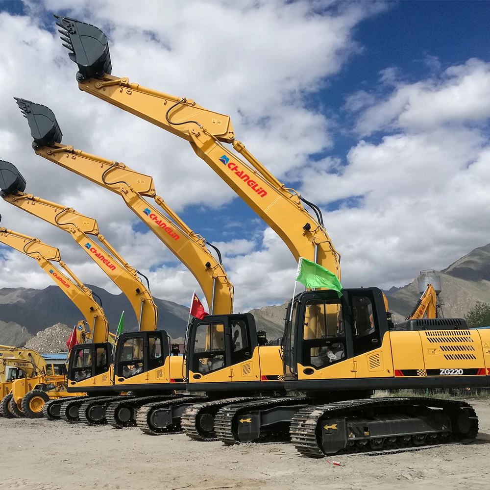 21ton Hydraulic Medium Bucket Excavator with Drilling Attachment