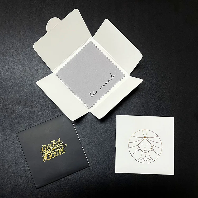 Microfiber Jewelry Polishing Cloth With Logo Silver Jewel Cleaning Cloth Gold Polishing Cloth