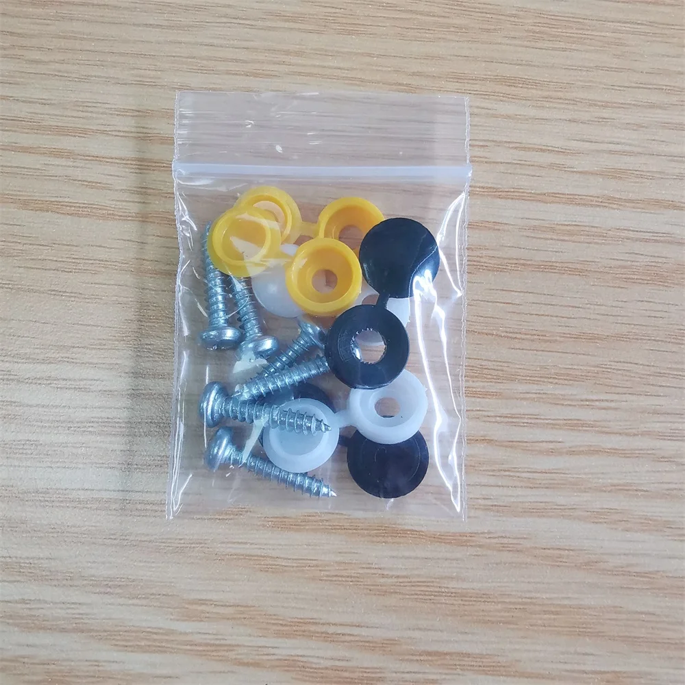 Комплект металлических крепежных винтов для рамки номерного знака