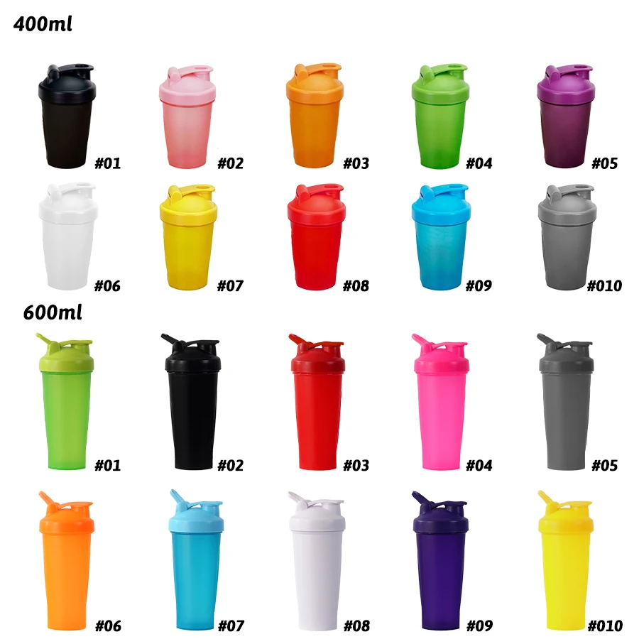 Custom Protein Shaker Bottle Gym 400ml Sports Shakers Portable Fitness Bottle 600ml Plastic Water Bottle With Logo