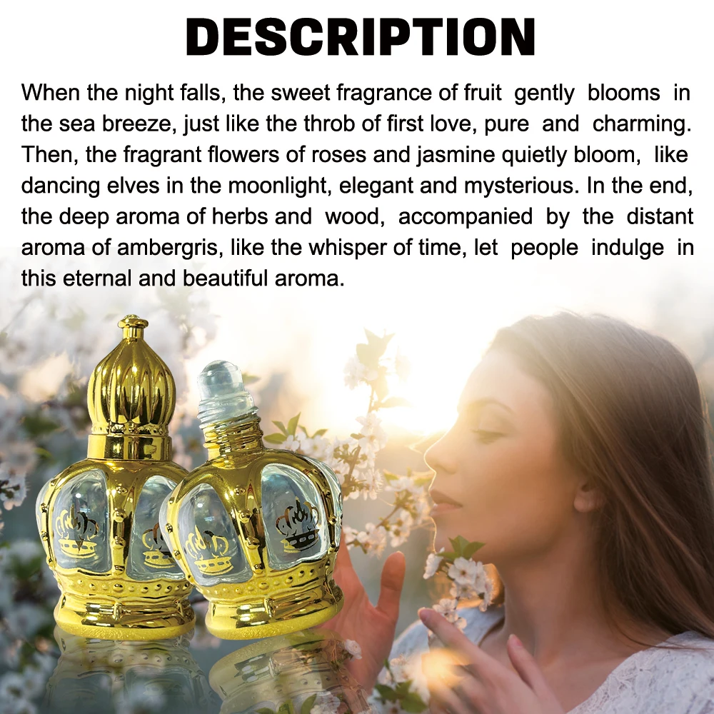 Wholesale High Quality   Original brand Easy to carry  Rose Jasmine authentic Arabian womens Perfume supplier