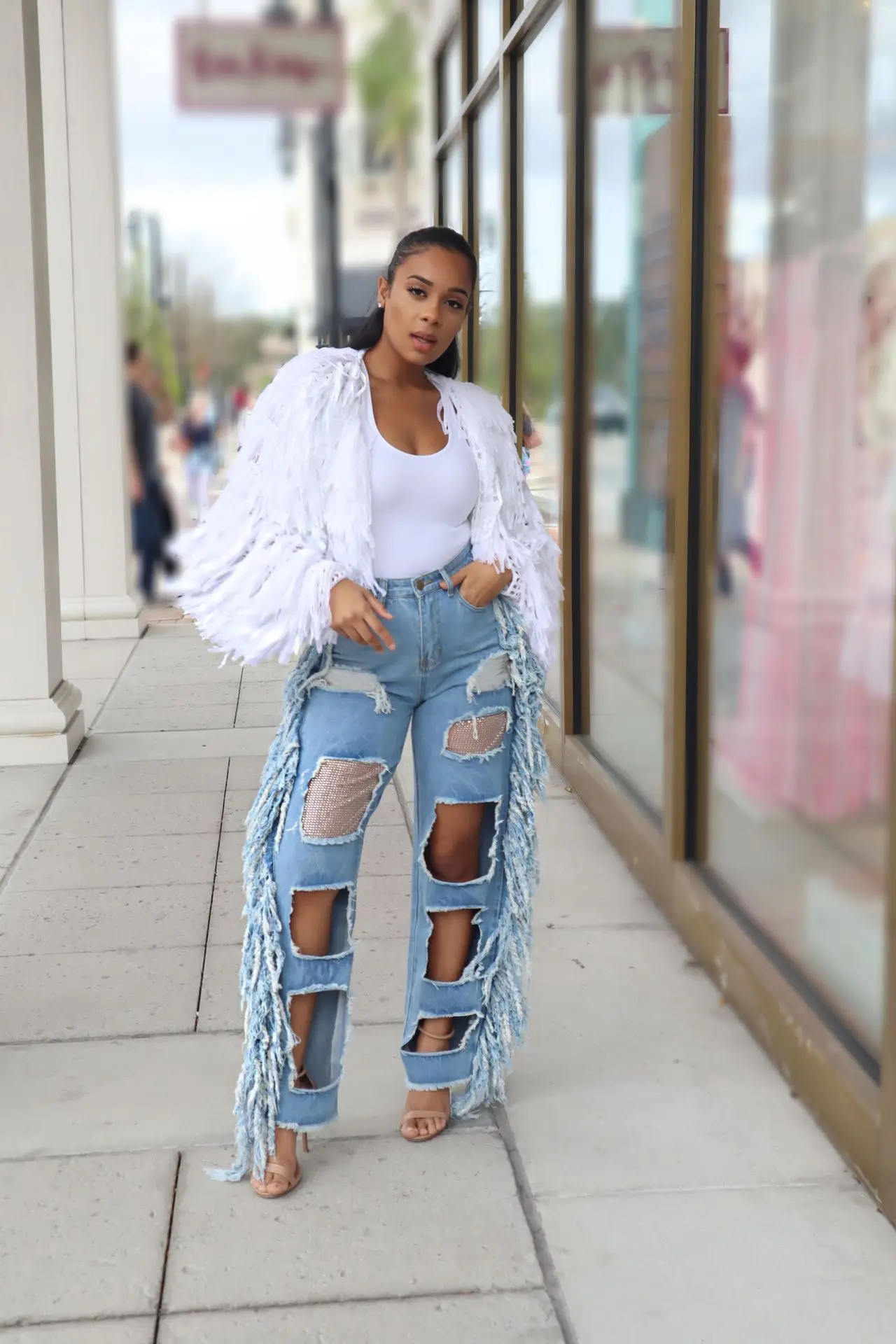 Custom Denim Jeans Pants Women Jeans Casual Sexy Plus Size Jean For Woman