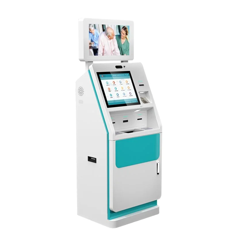 Smart Digital Card Reader Selfservice Terminal Printer Kiosk Cash Accept Self Service Check Out Hospital Kiosk