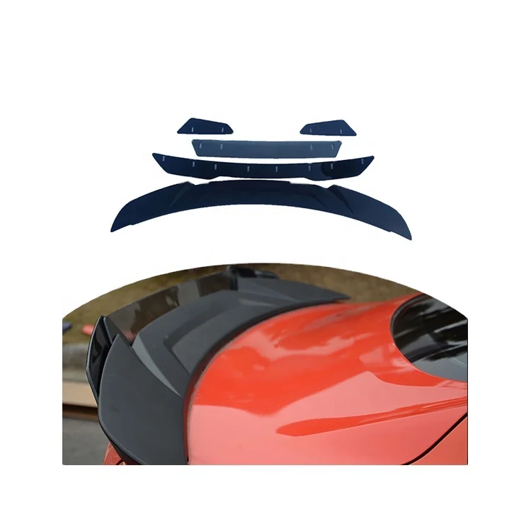 Abs Plastic Material Auto Parts Vehicle Car Rear Spoiler Rear Trunk Spoiler For Ford Mustang  2015 2016 2017 2018 2019 2020 2021