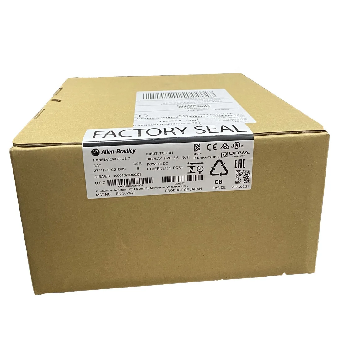 
Новый Герметичный Allen Bradley PanelView Plus 7 Standard 700 2711P-T7C21D8S 2711PT7C21D8S 