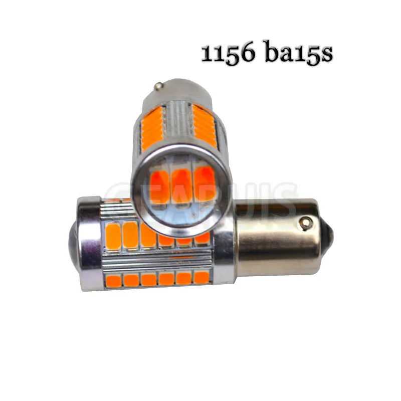 1156 BA15S BAU15S 33 SMD 5630 5730 LED P21W 1157 led p21/5w 33LED для автомобильных поворотников, фонарей, фонарей заднего хода
