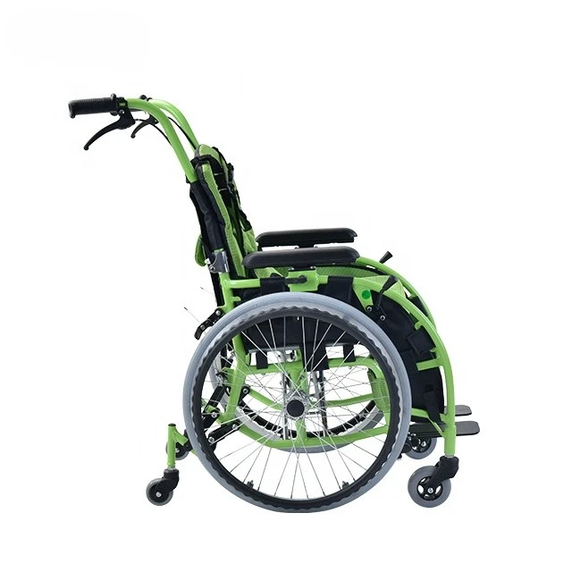 Folding wheelchair for cerebral palsy children for home
