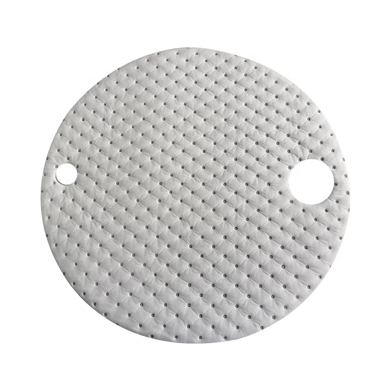 Free samples good quality white color 210L oil drum top mats