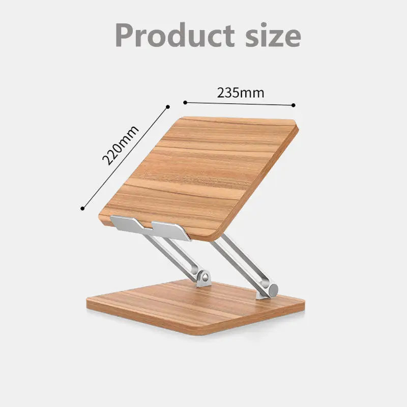 Customized Logo Portable Wooden Computer Monitor Display Stand Laptop Desk Accessory Holder Tray