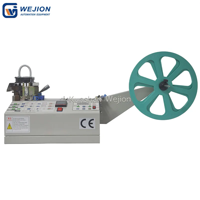 WJ4048 Hot sell Hook and loop belt cut machine oval shape tape cutter circle tape cutting machine