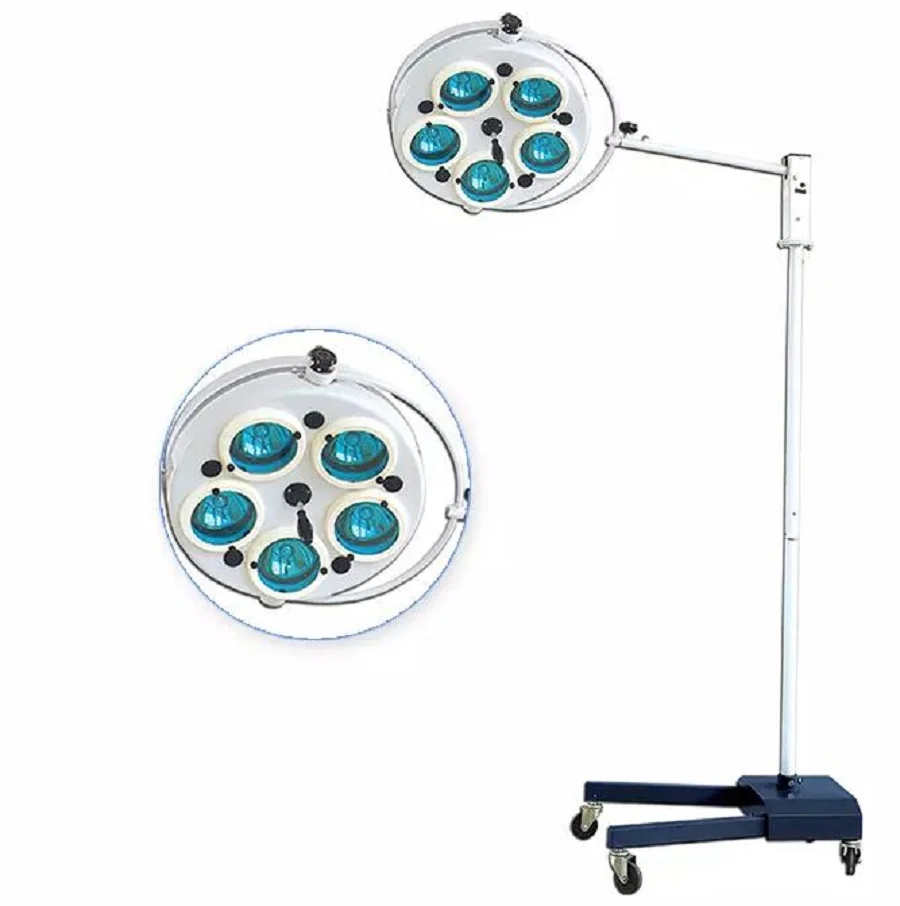 Двойная купольная Мобильная Хирургическая Лампа, бестеневая медицинская Операционная лампа для микро-операционного блока