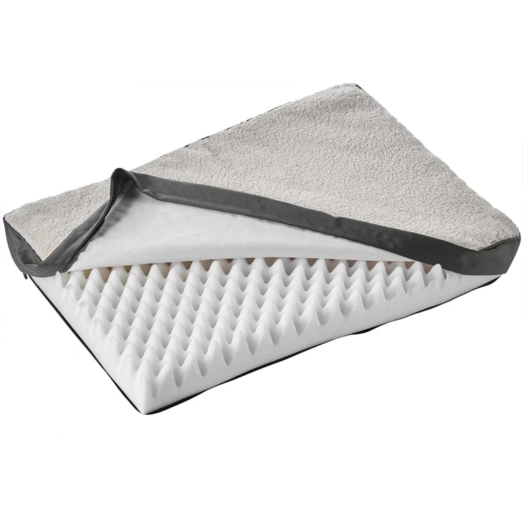 Домашний ортопедический пенопластовый ящик для собак, коврик для собак с водонепроницаемым съемным чехлом