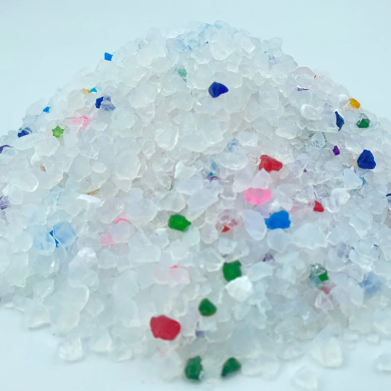 Support OEM ODM White + 3%color Silica Gel Sand Filler Clean Micro crystal Cat Litter