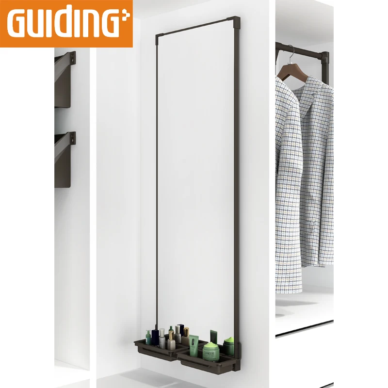 Pivoting Fold Pull Out Full Length Pivot Sliding Glass Wardrobe Hanging Mirror Closet  Pull Out Mirror For Wardrobe