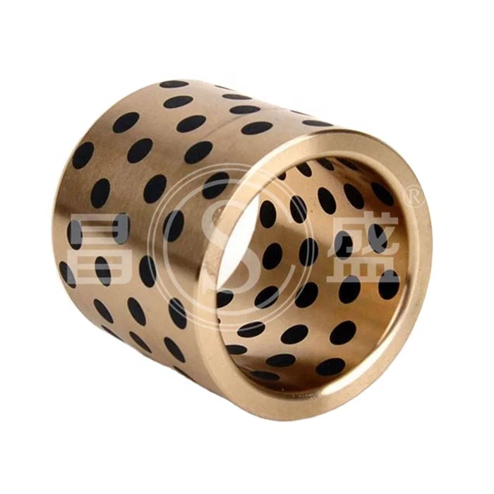 Bronze Graphite Guide Bushing For Injection Molding Machines Excavators Bush Loaders Bearing