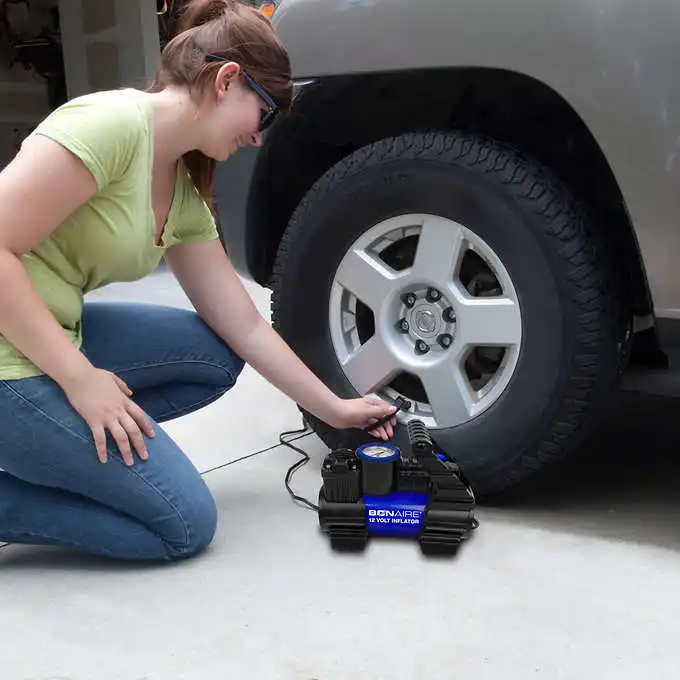 
DWIN P04 150 PSI Double 30mm Cylinder Heavy Duty Tire Tyre Inflator Portable MINI Car Pump 12V Digital Car Air Compressor 