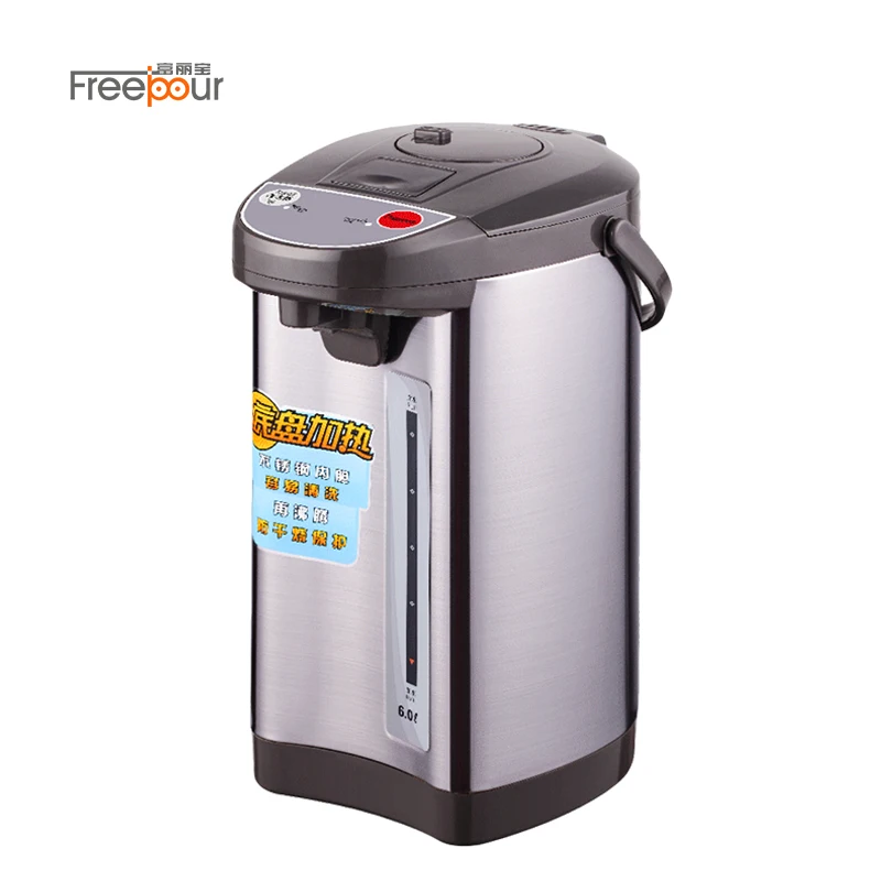 High Quality Household Large Capacity Stainless Steel 6L Electric Air Pots Electric Thermo Pot