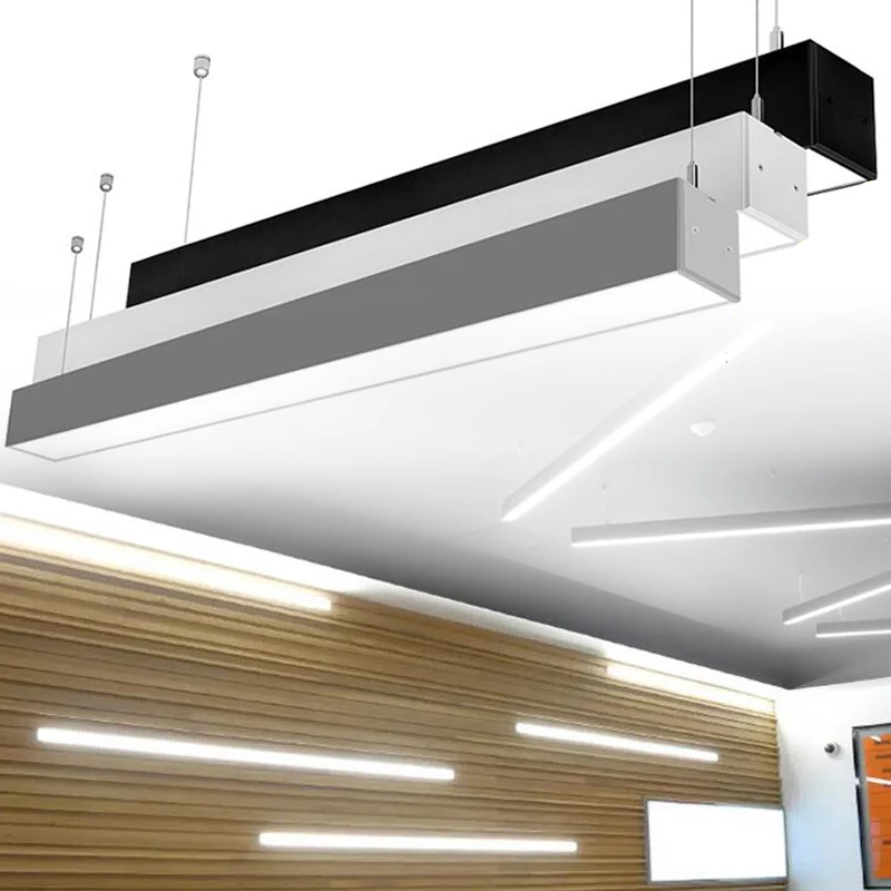 Alite Commercial Modern Classic Ceiling Lamp Home Angle Bar Black Pendant Light LED STRIP FIXTURE