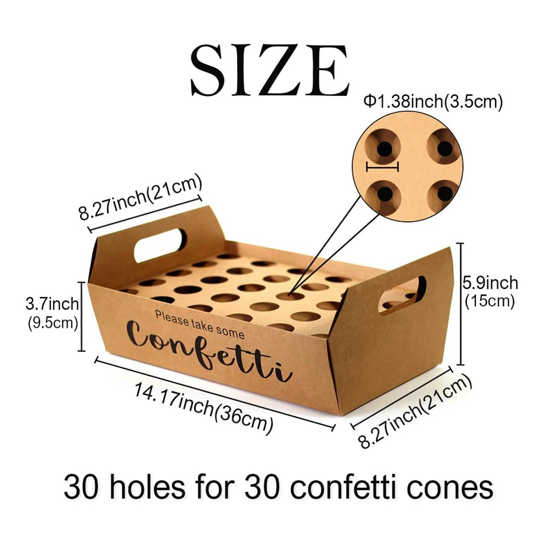 Eco Ice Cream French Fry Waffle Egg Wedding Confetti Cone Stand Packaging Box Tray Holder Kraft Shipping Mailer Box