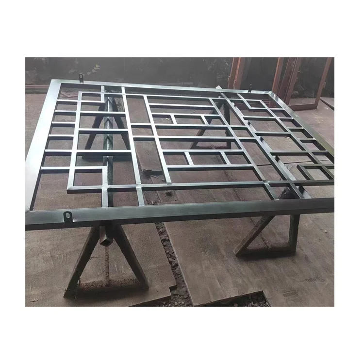 High Quality Simple White Iron Steel Window Design Security Window With Grill