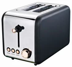 Тостер для хлеба с 2 ломтиками, устройство для равномерной выпечки, размораживания и размораживания, 7 уровней