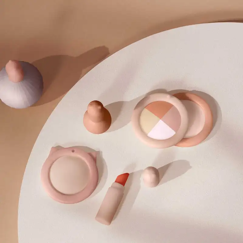 Силиконовый набор для макияжа силиконовый косметический комплект ролевых игр детский игрушка